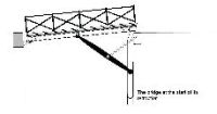 Guthrie bridge: Bridge at the initial lift position.