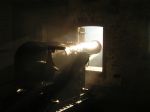 The Portsdown Artillery Volunteers firing the 32pr S.B.B.L. in the North Caponier at Fort Nelson: December 2008