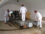 The PAV with the 7-inch Rifled Breech Loading Gun in the West Haxo casemate at Fort Nelson