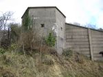 Cliff End Basttery: Gorge wall with fortified bunker