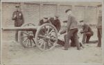 Fort Cumberland: Royal Marines at drill with 4.7inch QF