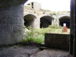 Darnet Fort: gun casemate - view out to central parade