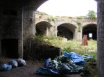 Darnet Fort: gun casemate - view out to central parade