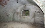 Fort Fareham interior of Haxo casemate - gun position for 7-inch RBL