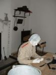 Fort George: Barrack room interior circa 1866
