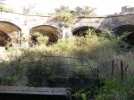 Hoo Fort: central parade with gun casemates