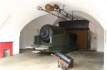 Hurst Castle: Hampshire: 12.5-inch RML in gun casemates, west wing