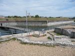 Kings Bastion and Long Curtain: Portsmouth: Kings Bastion from Spur Redoubt