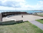 Kings Bastion and Long Curtain: Portsmouth: Salient of kings Bastion; Emplacement for 64pr RML on C pivot