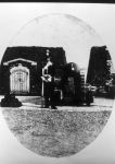 Kings Bastion and Long Curtain: Portsmouth: Old photograph showing a gun emplaced on Long Curtain?