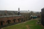 Landguard Fort: Outer parade with north curtain and entrance tunnel