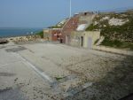 Old Needles Battery: Isle of Wight: Laboratory, Guard Room and entrance.
