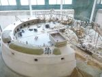 The Nothe Fort: Weymouth: Dorset: A  model showing the probable construction of the fort.