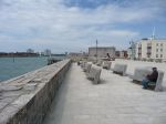 Point Battery and Barracks: Old Portsmouth: Hampshire: View Northwards along the Old Saluting Battery