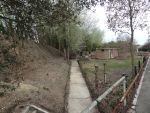 Priddy's Hard: View towards shifting room with rampart to the left