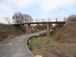 Priddy's Hard: Ditch with bridge connecting east and west sites