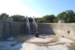 Fort Rowner: Gosport: Hampshire: Gun emplacement for a 64pr RML on the main west rampart.(Chris Rayner)