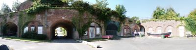 Fort Rowner: Gosport: Hampshire: South casemates and south shoulder with new entrance (David Moore)