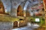 Fort Rowner: Gosport: Hampshire: The west caponier interior.