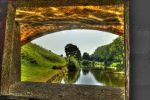 Fort Rowner: Gosport: Hampshire: The west caponier interior- view through the gun port