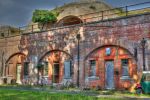 Fort Rowner: Gosport: Hampshire: North casemates with Haxo casemate above