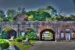 Fort Rowner: Gosport: Hampshire: South casemates with Haxo casemate above and new entrance driven through casemates in 1950s.