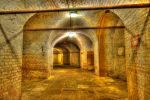Fort Rowner: Gosport: Hampshire: Interior of keep: Gun gallery