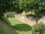 Sandown Barrack Battery: Isle of Wight: Hampshire : West flank with right caponier