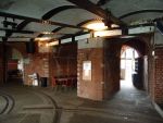 Spitbank Fort: Spithead: Portsmouth: Interior of one of the armoured casemates looking towards the barrack rooms beyond