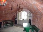 Spitbank Fort: Spithead: Portsmouth: A gun casemate for a 7-inch RML gun  in the un-armoured portion of the fort.