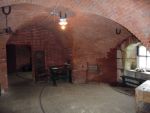 Spitbank Fort: Spithead: Portsmouth: A gun casemate for a 7-inch R.M.L. gunin the un-armoured portion of the fort.