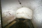 Spitbank Fort: Spithead: Portsmouth:  Shell store with original batten flooring