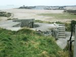 Stokes Bay Lines: Gosport: West (right) A1 6-inch B.L. emplacment in 1980s, with Browndown Battery beyond.