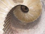 Fort Widley: Portsdown: Portsmouth: Spiral stair from magazines to parade