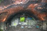 Woodlands Fort: Fire damage to interior of East Haxo casemate on terreplein