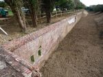 Yaverland Battery: Isle of Wight: Ditch with Carnot wall