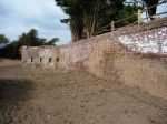 Yaverland Battery: Isle of Wight: Caponier and Carnot wall