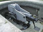 Replica Moncrieff mounting with replica 7-inch RBL: Crownhill Fort, plymouth