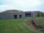 Moncrieff pit on Fort Purbrook: later imitation ashlar design: Portsdown Hill 