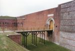 Fort Nelson: The west entrance with bridge.